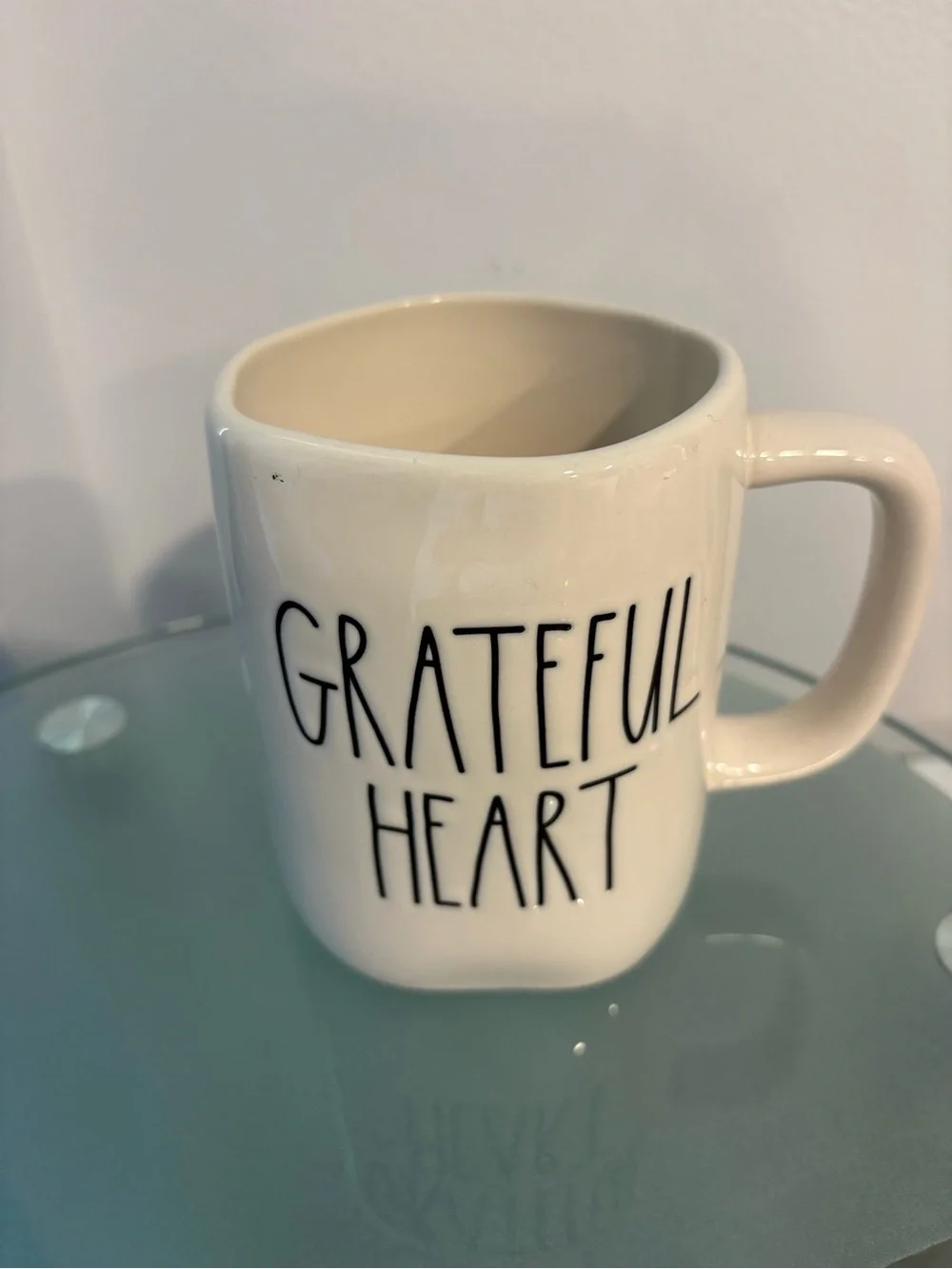 Grateful Heart Ceramic Coffee Mug – Cream